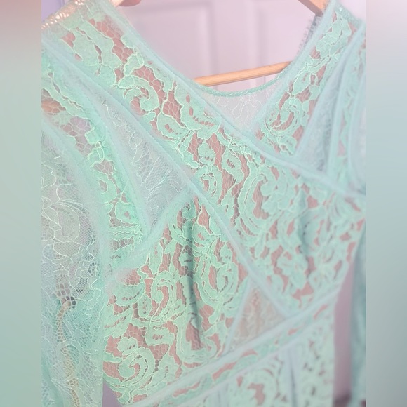 Authentic BCBGMAXAZRIA Mint Green Knee Length Dress - Picture 1 of 6